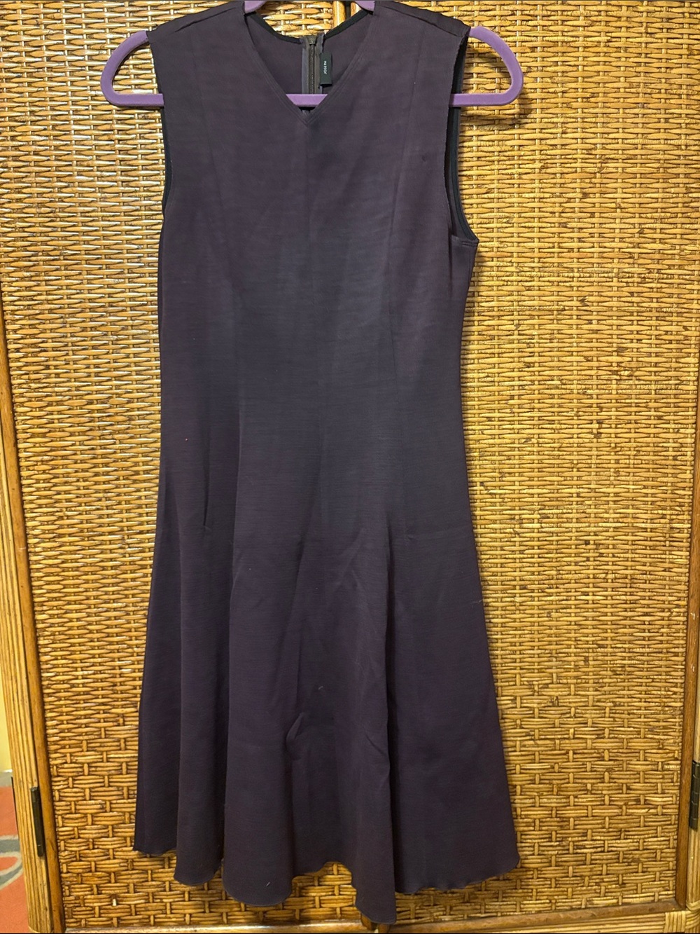 Gorgeous sleeveless brown Joseph wool blend dress size 38 EUC